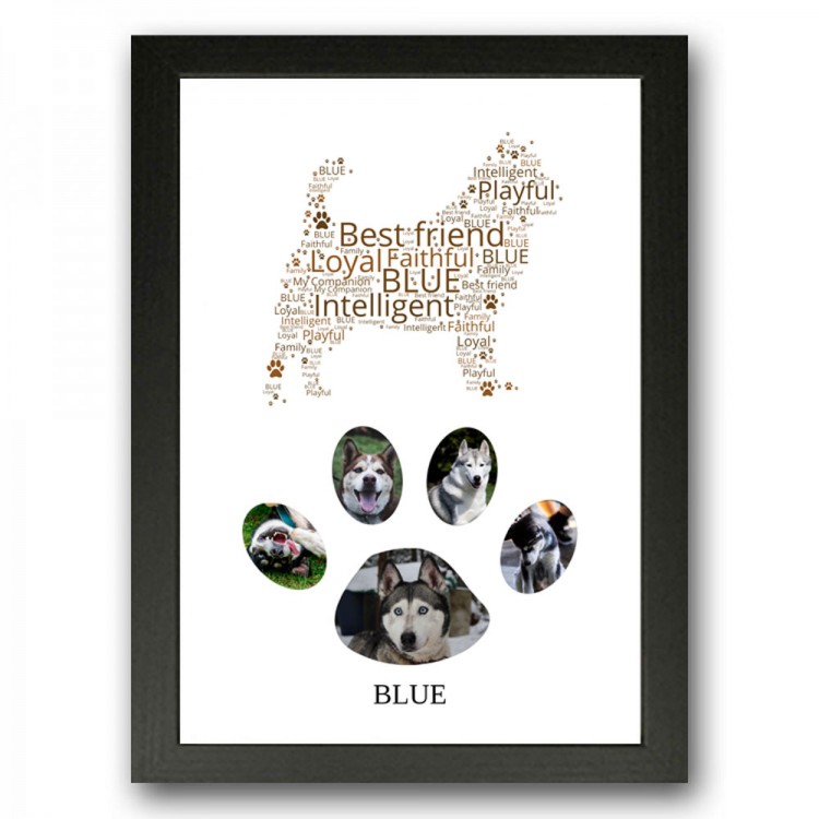 Siberian Husky Dog Photo Collage Gift | Siberian Husky Dog Photo ...